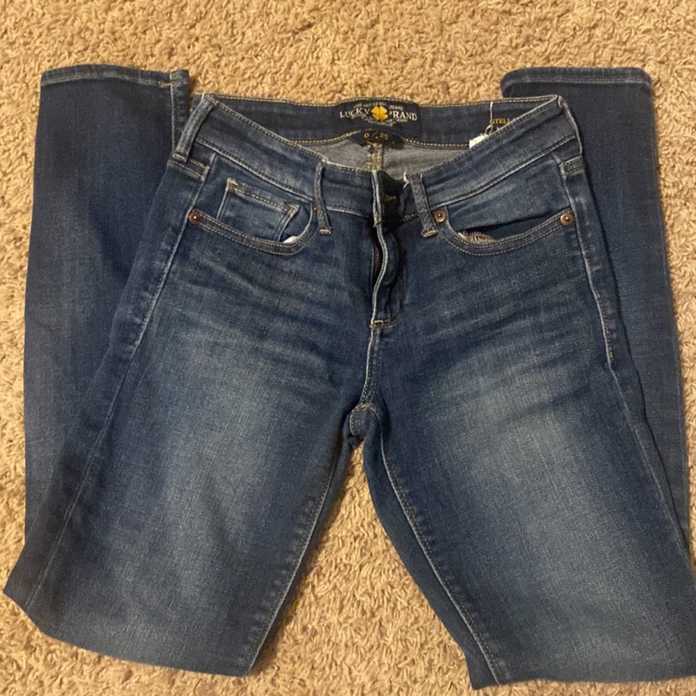 Lucky Brand Stella Skinny 0/25 A (Ankle) Laketown Color EUC